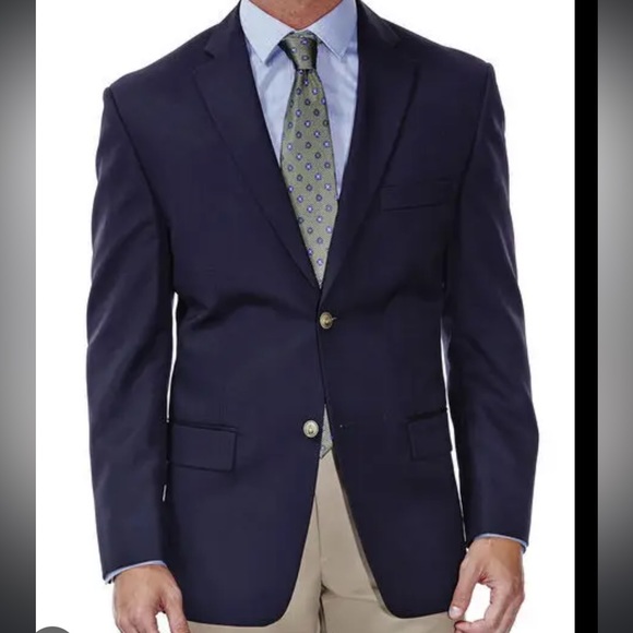 NWT Men’s Navy Suit Jacket / Blazer - Haggar - Picture 1 of 8